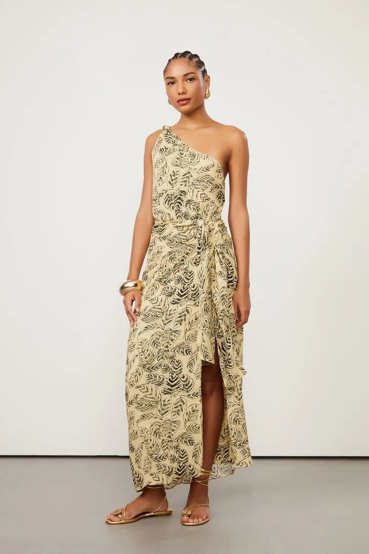 Vestido Animale Duplo Folhagem