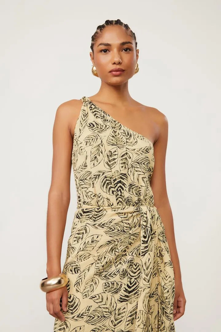 Vestido Animale Duplo Folhagem