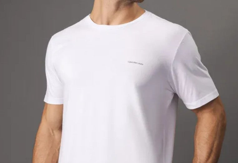 Camiseta Ckj Logo Minimalista Ckjm101 Branco