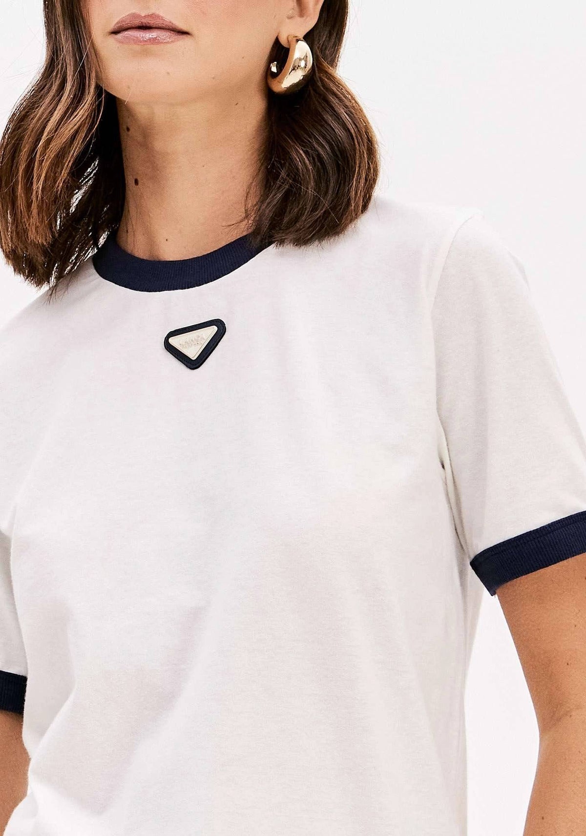 T-Shirt Baby Look Manga Curta