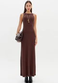 Vestido Canelado Super Midi