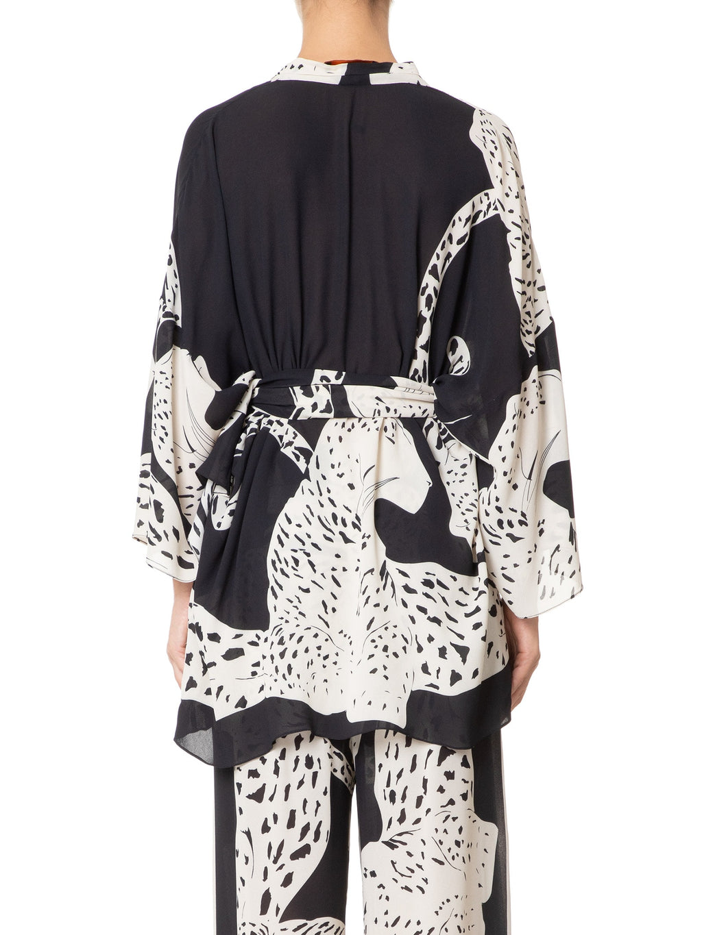 Kimono Animale Lenço Pantera