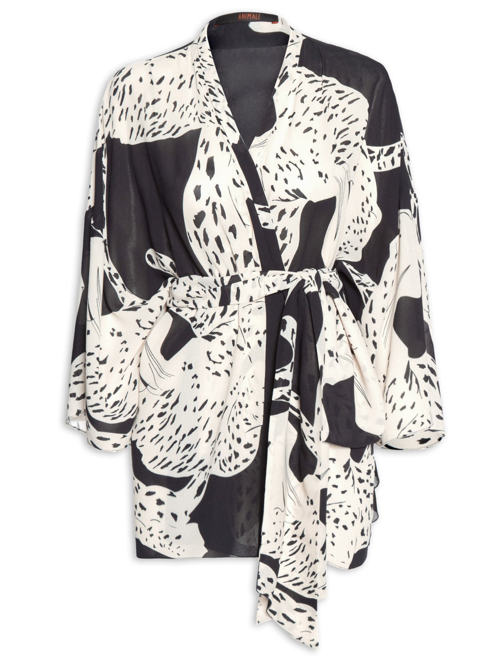 Kimono Animale Lenço Pantera