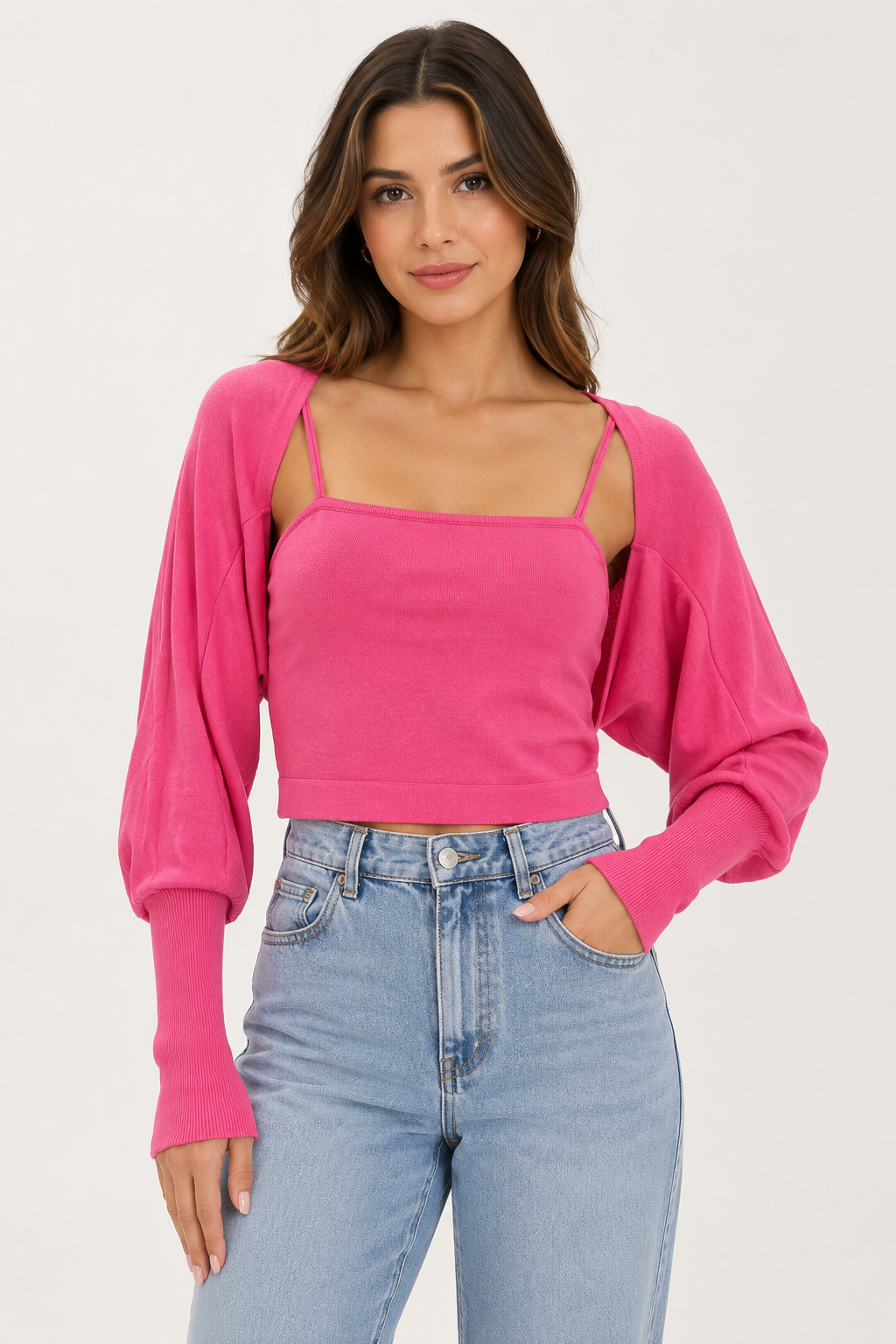 Conjunto Carol Bassi Bolero Mayton