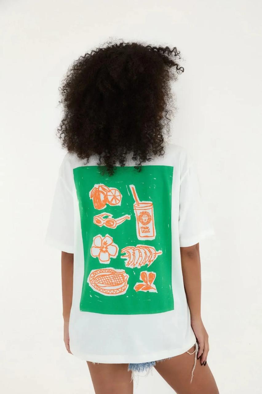 T-shirt Farm Est Silk Leao