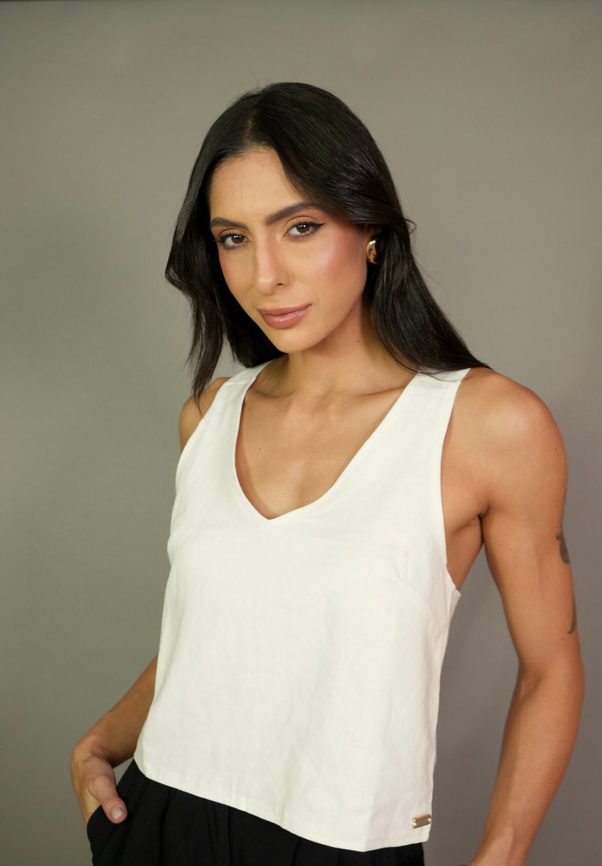Blusa Skunk Linho Trespasse