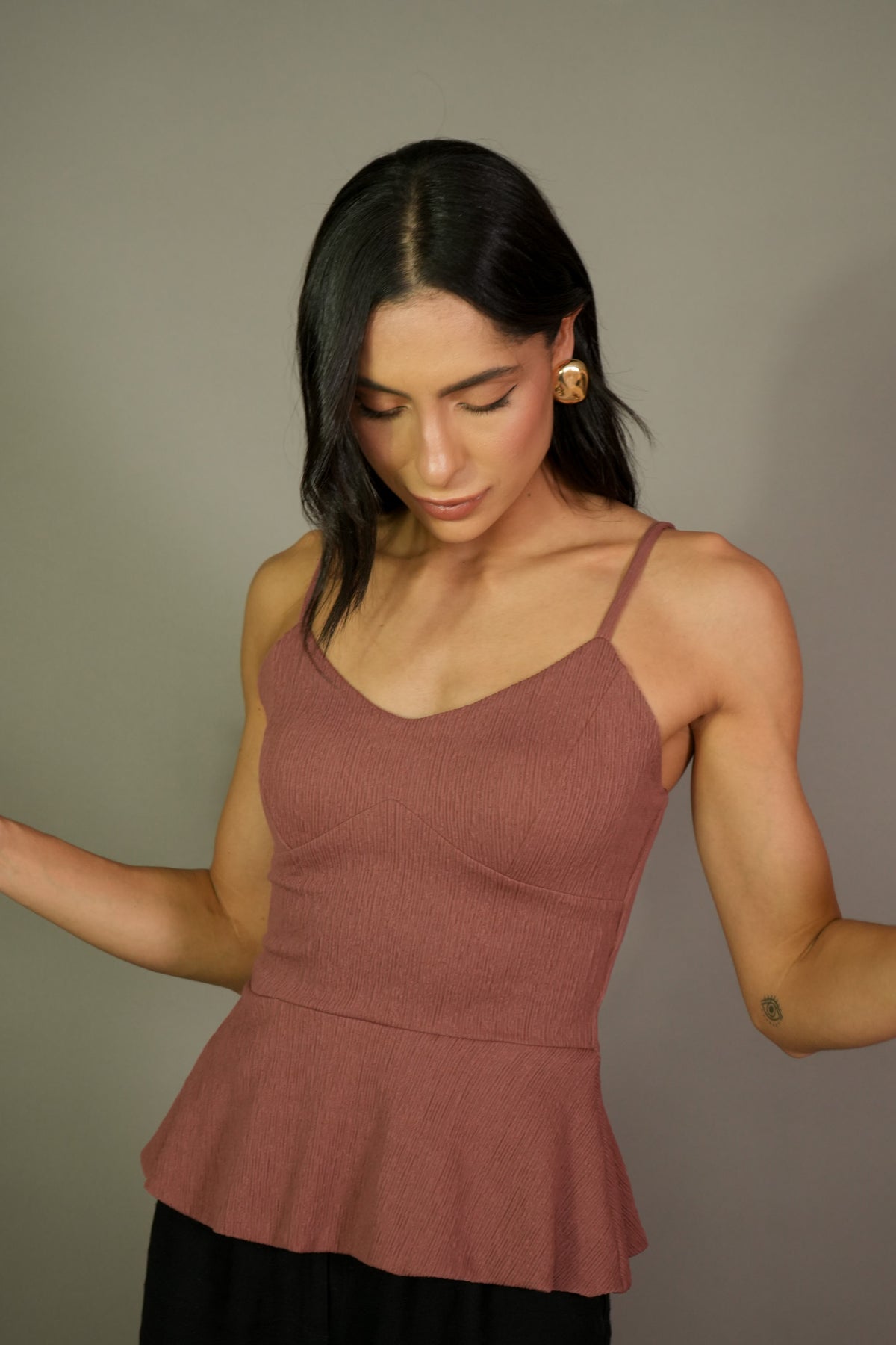 Blusa Skunk Textura Alça