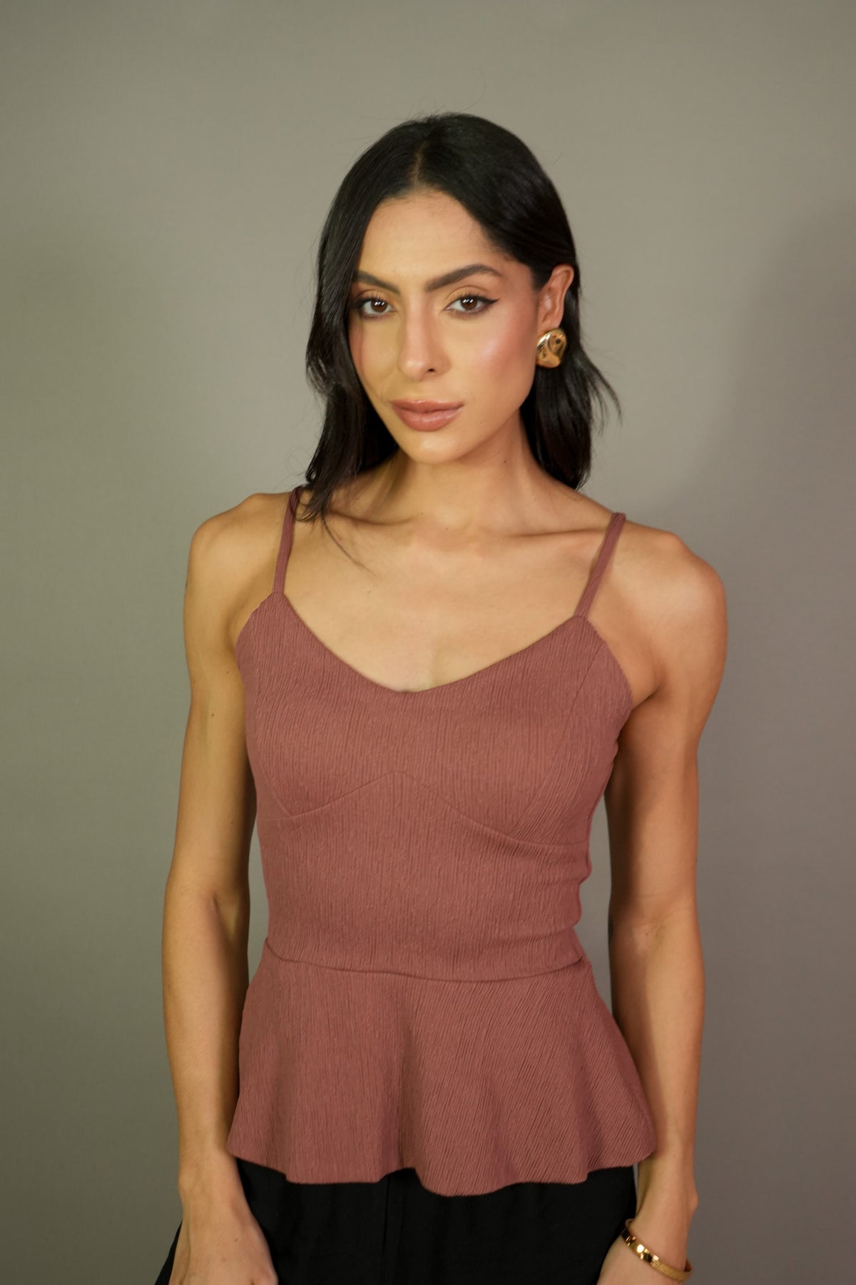 Blusa Skunk Textura Alça