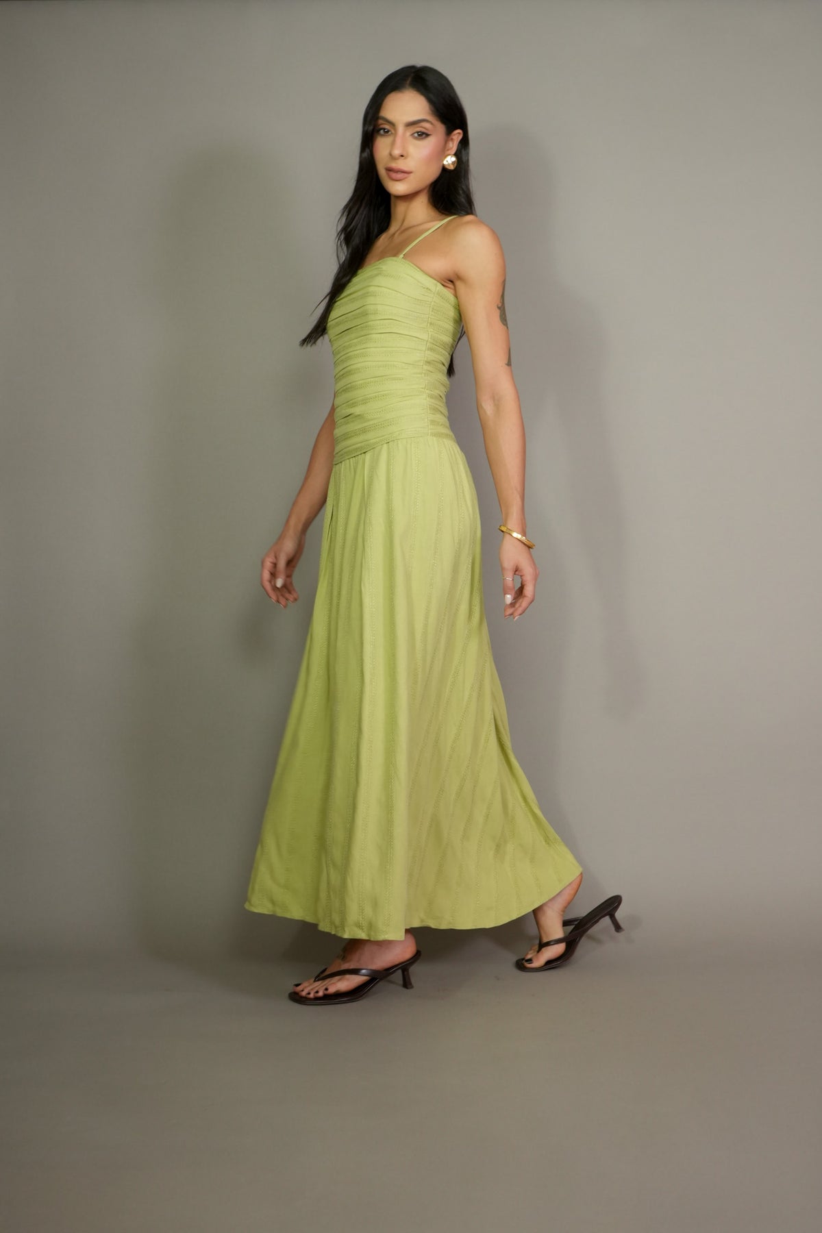 Vestido Skunk Pregas Cote