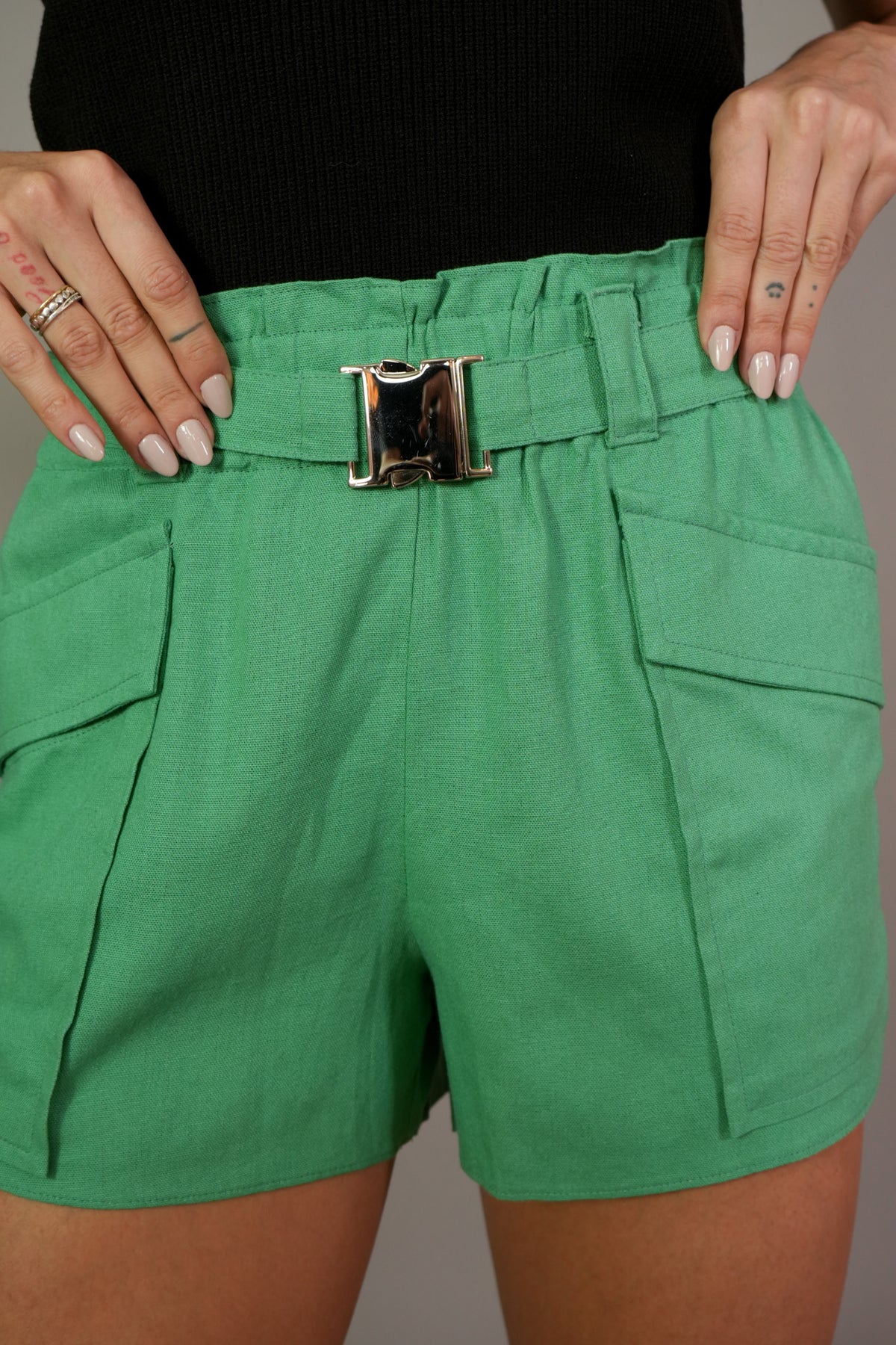 Short Skunk Linho Utilitário