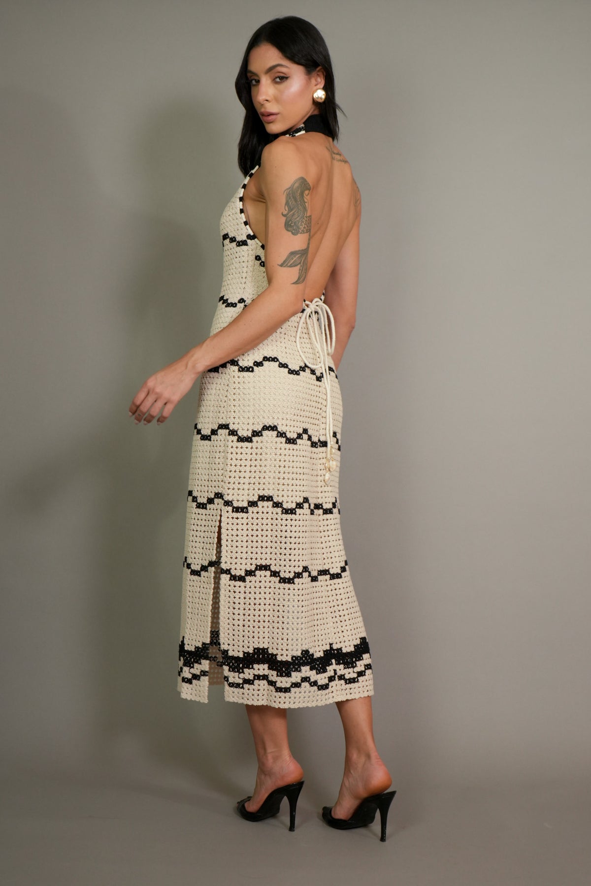 Vestido Skunk Croche Natural