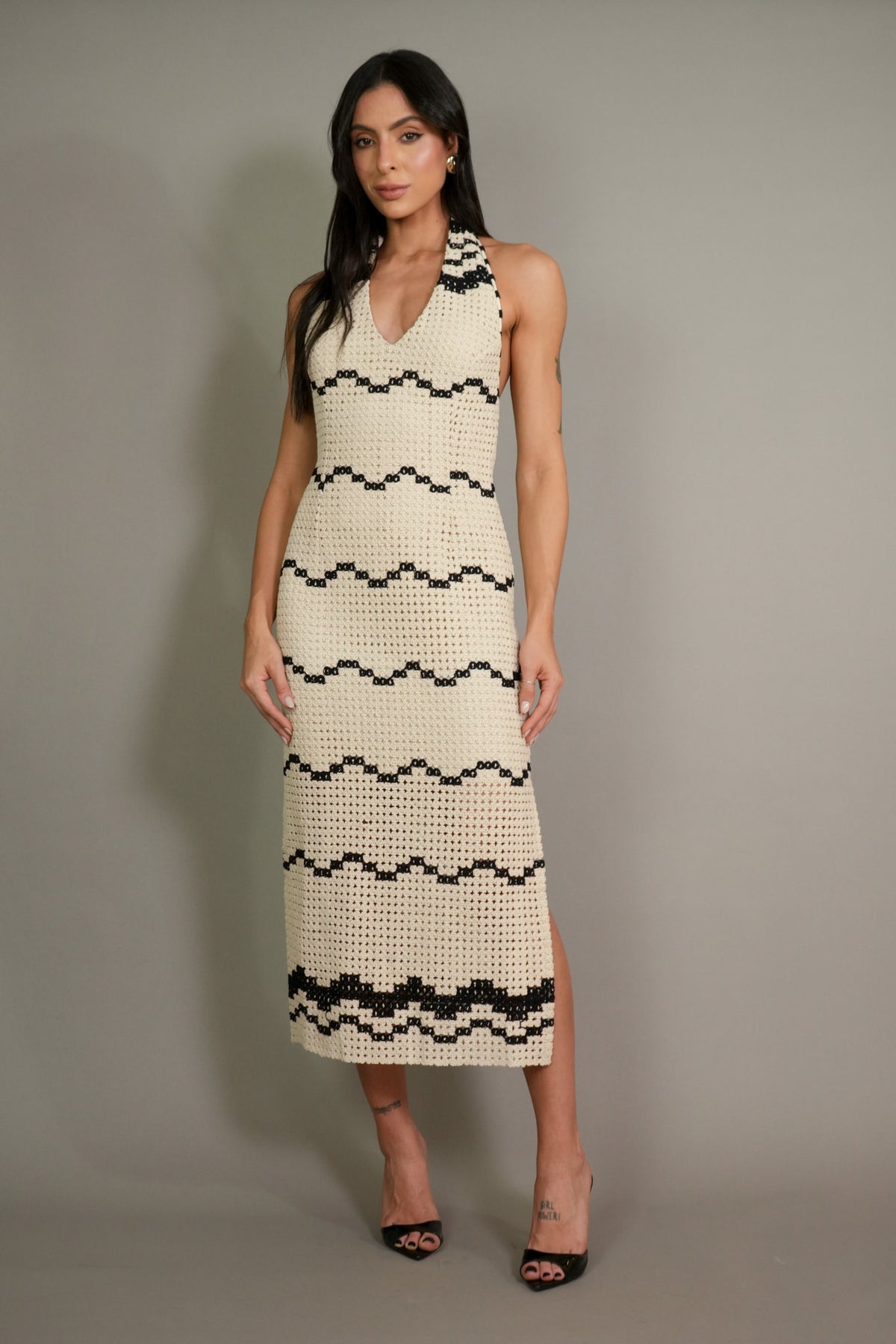 Vestido Skunk Croche Natural