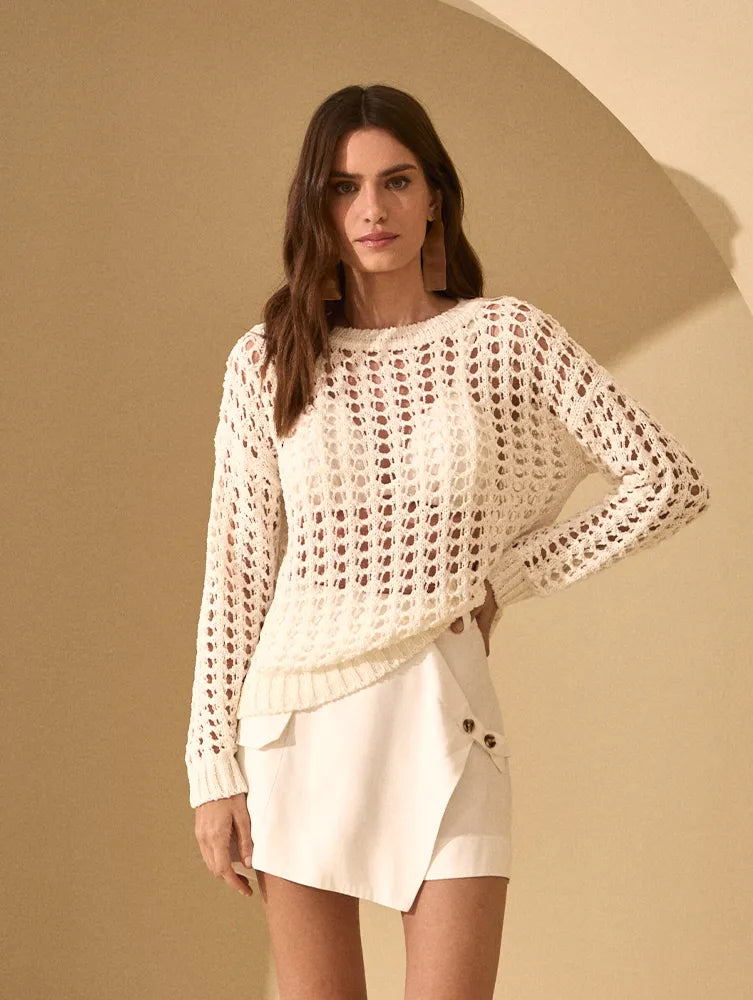 Blusa Skunk Tricot Fitas