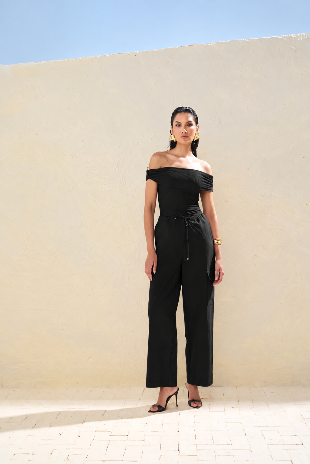 Blusa Skunk Ombro a Ombro Metal
