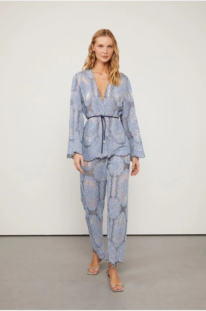 Blusa Animale Kimono Renda