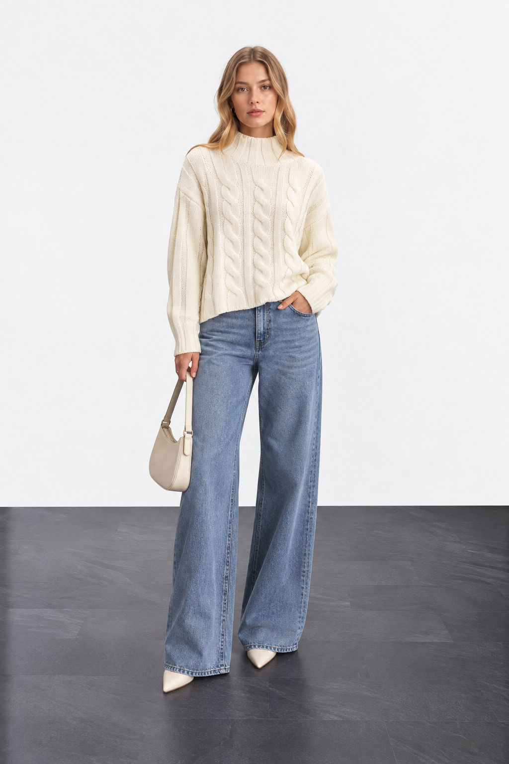 Blusa Skunk Tricot Gola Alta