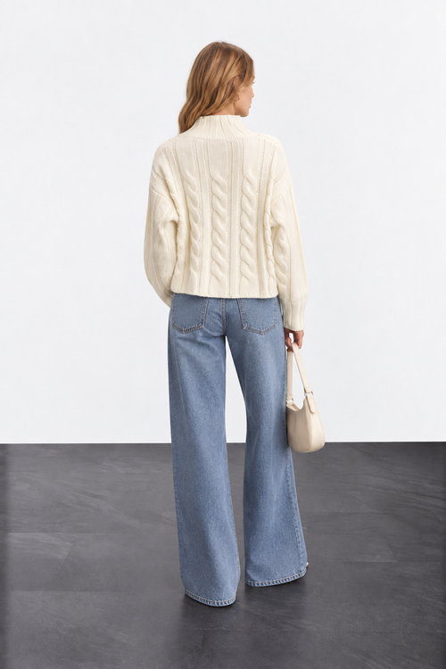 Blusa Skunk Tricot Gola Alta