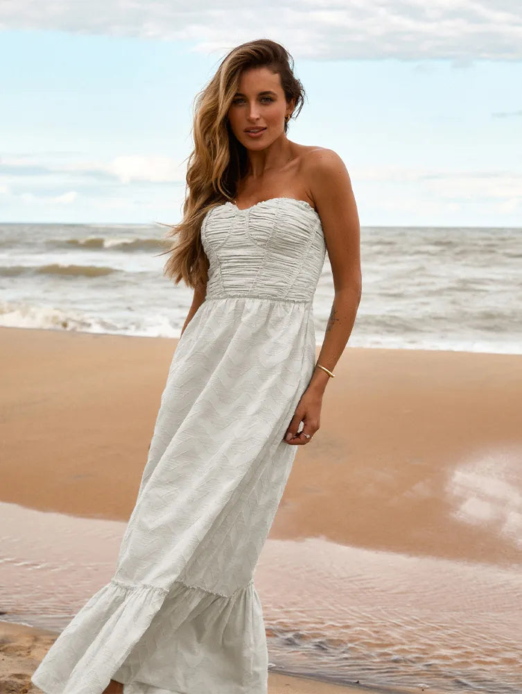 Vestido Skunk Drapeado Geometric